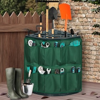 SpringUp Garden Tools Rack Farm Shed Garage Storage Long Short Handles Holder