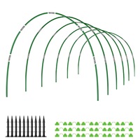 SpringUp Greenhouse Plant Hoop Grow Garden Tunnel Support Hoops for Garden Stakes(Green, Black, White)