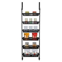 Vivva 6 Tier Kitchen Bathroom Cupboard Cabinet Storage Spice Rack Pantry Bottle Organizer Door Hanger