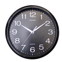 Wall Clock Quartz Round Wall Clock 30cm Black/Gold/Silver