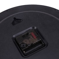 Wall Clock Silent Non Ticking Battery - Black/Silver