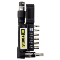 KC Tools 8pc Tamperproof Bit Set with Offset T-Handle