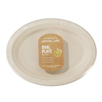 150x Disposable Paper Plates Oval Biodegradable Party Catering Wedding Dinner