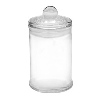 72 x 150ML Glass Apothecary Candy Jar with Lid Candy Candle Waxing Lolly Wedding