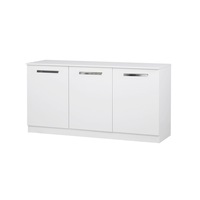 Maestro Furniture Alice Modern 3-Doors Credenza Office Storage - White