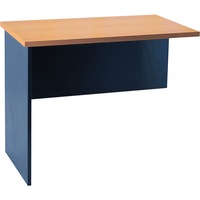 Mantone Return Office Desk - Select Beech an Ironstone