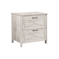Maestro Furniture Rosen 2-Drawer Filing Cabinet Office Storage - Washed Grey