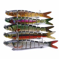 5pcs/set Jointed Fishing Lures 13.7cm/27g Wobblers Swimbait Hard Bait 8-Segment