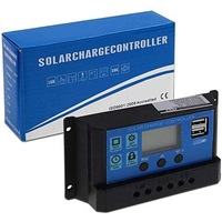 Ozoffer Charge Controller USB 12V-24V Solar Panel Regulator 30A