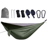 Hammock with Fly Net Strong Load Bearing Portable Travel Hammock Foldable Camping Gear