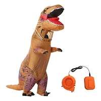 Ozoffer Inflatable Jurassic T-Rex Dinosaur Costume for Adult