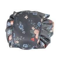Only 1 Lazy Cosmetic Bag Printing Drawstring Makeup case Storage Bag Portable Travel