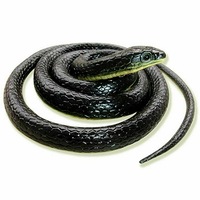 Ozoffer 1.3M Rubber Snakes Realistic Trick Simulation Whimsy Fake Garden Pretend Toy