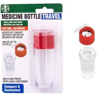 Ozoffer 2 in 1 Bottle Medicine (Pills & Water) Medicine Bottle Travel 40ml