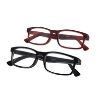 Ozoffer 2 SETS Magnifying Reading Glasses Men Ladies Frame Nerd Spectacle +1.0 w/ case