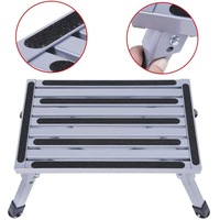 Ozoffer 200KG Portable Folding Aluminium Step Caravan Accessories Ladder Stool Trailer