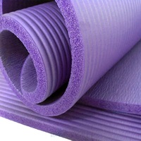 Ozoffer 20MM Thick Yoga Mat Pad Durable NBR Nonslip Exercise Fitness Pilate in Purple