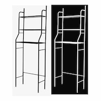 Ozoffer 3 Tiers Toilet Shelf Bathroom Rack Over Laundry Washing Machine Storage Shelves