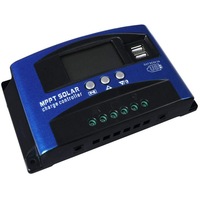 Ozoffer 30A Solar Panel Charge Controller 12V 24V Regulator Auto Dual USB Mppt