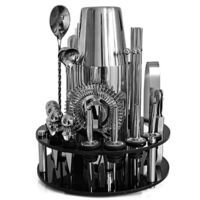 Ozoffer 30Pcs Cocktail Shaker Set Mixer Martini Spirits Maker Bar Strainer Bartender Kit