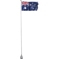 Ozoffer 6.2M meter Aluminium Australian Aussie Flag Pole Flagpole Full Set