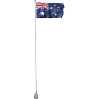 Ozoffer 6.2M meter Aluminium Australian Aussie Flag Pole Flagpole Full Set