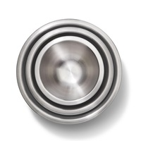 Ozoffer 3Pc Mixing Bowl Stainless Steel 20cm, 26cm ,28cm 3 Sizes