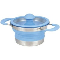 Ozoffer Collapsible Pop-up 3L Cook Pot with Lid Stainless Steel base
