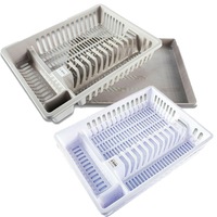 Ozoffer Dish Rack with Tray Made from 100% PVC No rust & corrosion