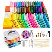 Ozoffer DIY 115x Polymer Clay Blocks Oven Bake Modelling Sculpting Carving Tool Set Gift