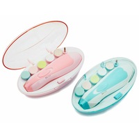 Ozoffer Electric Baby Nail Trimmer Infant Newborn Safe Grinder Clipper Tools Set