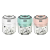 Ozoffer Electric Garlic Food Chopper 250ml Vegetable Chopper Grinder Blender Crusher