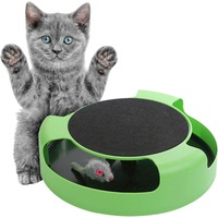 Ozoffer Interactive Motion Kitten Cat Toy Catch The Mouse Chase Cat Training Scratchpad