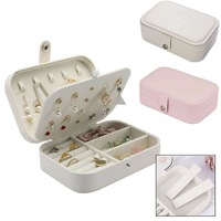 Ozoffer Jewellery? Box Makeup Storage Ring Organiser Portable Travel Case Leather Holder