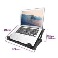 Ozoffer Notebook Laptop Cooling Pad Cooler Fan Stand w/ USB Hub