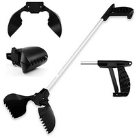 Ozoffer Pet Dog Walking Pooper Scooper Poop Waste Poo Easy Pickup Squeeze Grabber Picker