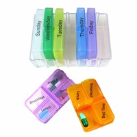 Ozoffer Pill Box 7 Day am pm 7 Day Pill Organiser Medicine Organiser Travel Pill Box