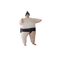 Ozoffer SUMO Fancy Dress Fan Inflatable Costume Suit with Hat