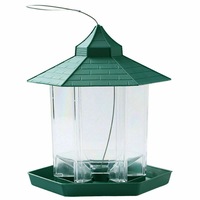 Ozoffer Waterproof Garden Hanging Wild Bird Feeder Birds Gazebo Shape Container Outdoor