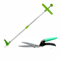 Ozoffer Weed Twister Puller Garden Root Remover Tool and Shaping & Trimming Grass Shear