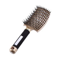 Ozoffer Women Men Detangling Nylon Boar Bristle Brush Hairbrush Head Scalp Massage Comb
