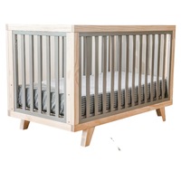 Chelsea Lifetime Cot Limited Edition - Natural & Grey