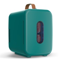Advwin 10L Portable Mini Fridge, Compact Car Refrigerator Skincare Fridge for Bedroom, Green
