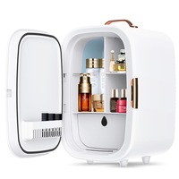 Advwin 15L Mini Makeup Fridge with LED Makeup Mirror Cosmetics Refrigerator White
