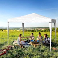 Portable Marquee Tent 2x2m Outdoor Gazebos Canopy Camping (White)