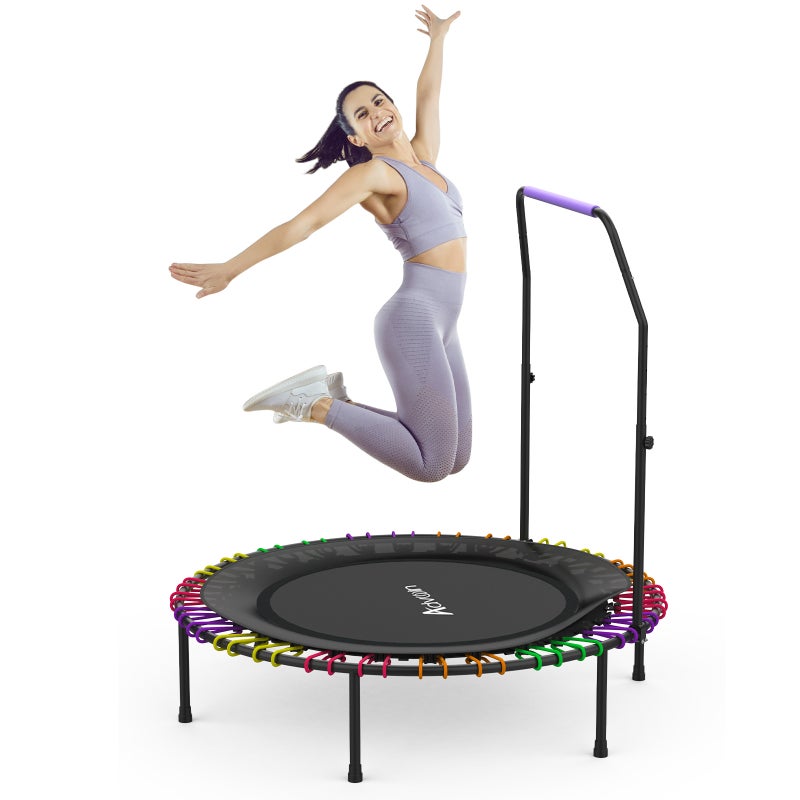 Advwin 40" Mini Trampoline Rebounder Foldable Fitness Trampoline for Adults and Kids Max Load 150kg Advwin