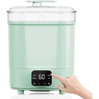 ADVWIN Baby Bottle Sterilizer, 4-in-1 Electric Steam Bottle Steriliser and Dryer, Universal Fit for All Baby Items, Breast Pump Accessories, Green