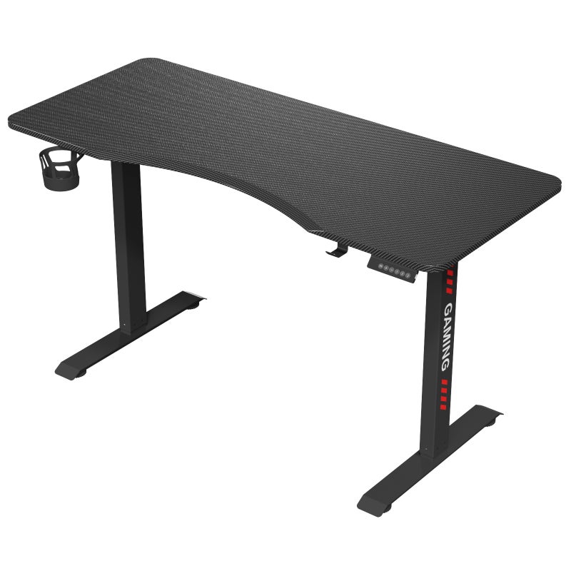 Advwin Electric Gaming Standing Desk Sit Stand up Desk Height Adjustable Carbon Fiber Desktop 120cm