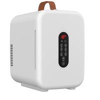 ADVWIN Mini Fridge 10 Liter Small Fridge for Bedroom - Upgraded Temperature Control Panel, White