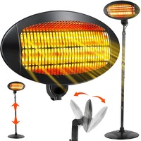 ADVWIN Electric Outdoor Patio Heater Infrared Heating 2000W